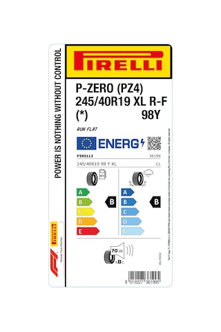 Pirelli 245/40R19 98Y Xl Rft P Zero Yaz Lastiği Lastigi 2025