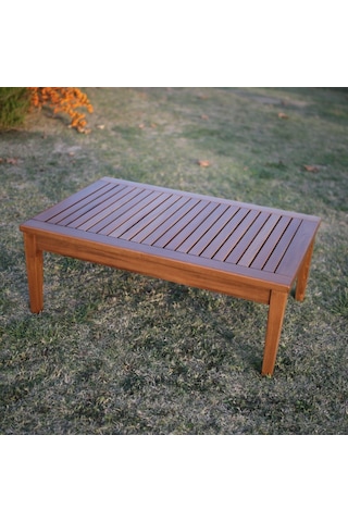 Bahçeme Çengelköy 70X110 Sabit Ayaklı Ahşap Bahçe Balkon Sehpası