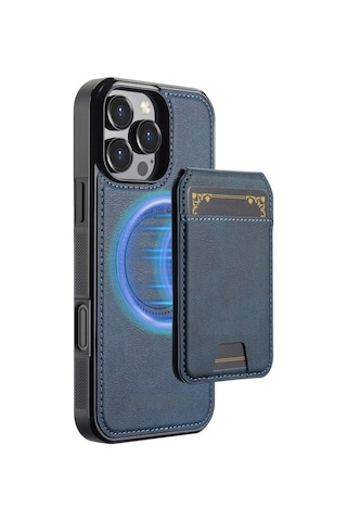 Teleplus Apple Uyumlu iPhone 12 Pro Kılıf Capella L3 Serisi Mıknatıslı Kartlıklı 2-1 Kapak
