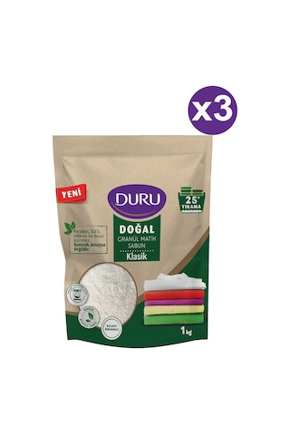 Duru Doğal Granül Matik Sabun Klasik 3 x 1 KG