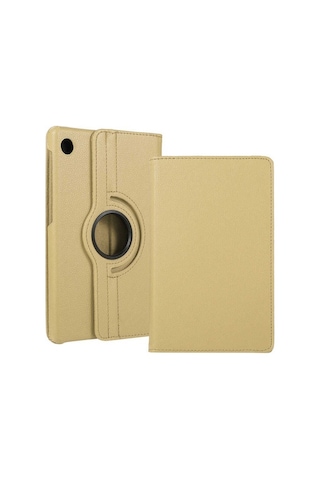 Lenovo Uyumlu M10 Tb-X306F Gen.2 Zore Dönebilen Standlı Kılıf-Gold