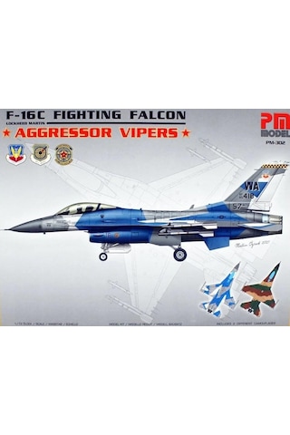 F-16 C Aggressor Pm Model Montajlı Plastik Uçak Maket Kiti