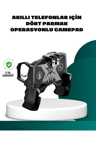 Mobil Fps Oyunlar İçin Dört Parmak Uyumlu Gamepad - 4995