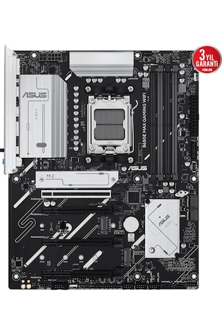 Asus Prıme B850-plus Wıfı, 4xddr5, 3x M.2, Hdmı, Dp, Type-c, Wi-fi 6e, Bluetooth V5.3, Am5 Soket Gamıng Anakart