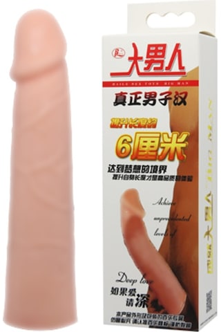 Hızlı Express Baile Big 6 Cm Dolgulu Realistik Uzatmalı Penis Kılıfı Dildo