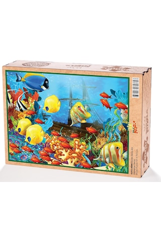 King Of Puzzle Renkli Deniz Altı Ahşap Puzzle 3000 Parça