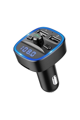 Wireless Bluetooth 5.0 Fm Transmitter Dual Usb Car Charger,car Radio Adapter Music Player Support Usb/sd Card.