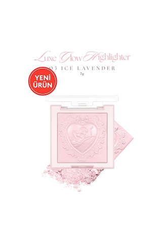 Dasique İnci Taneleriyle Yoğun Işıltı Sunan Özel Tasarımlı Aydınlatıcı Luxe Glow Highlighter 03 Ice Lavender
