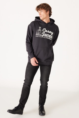 Wrangler Loose Fit Rahat Kesim Pamuk Siyah Erkek Kapüşonlu Sweatshirt W6H6I3XV6 Siyah