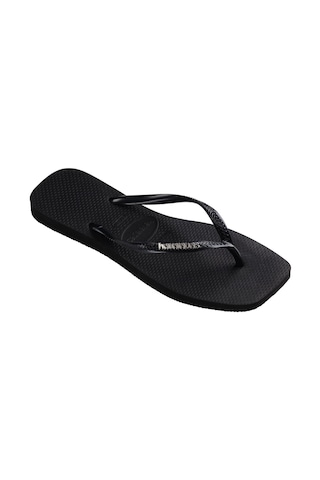 Havaianas Square Logo Metallic Blacksilver Siyah Kadın Terlik Siyah