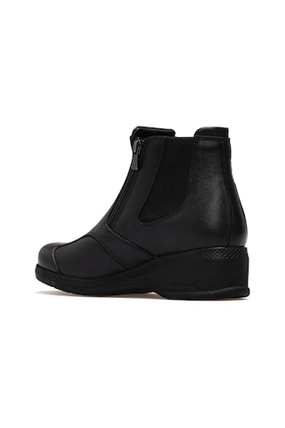 Forelli Dude Kadın Deri Kemik Çıkıntısı Comfort Günlük Bot 25k 25652 Z Siyah Siyah