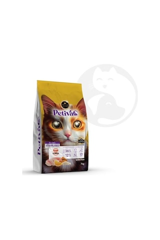 Petiva Pet-182 Kısırlaştırılmış Balıklı Yetişkin Kedi Maması 1500 G