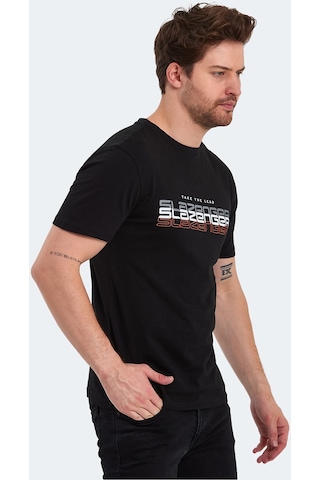 Slazenger PALLU I Erkek Siyah Tişört