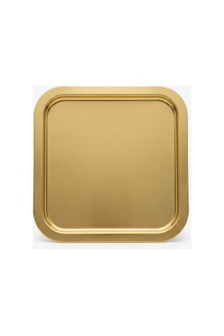 Dekoratif Metal Tepsi Gold Renk Modern Sunum Tepsisi Diğer