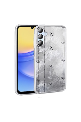 Samsung Uyumlu Galaxy A15 Kılıf Desenli Zore Mep Kapak Küçük Fiyonk