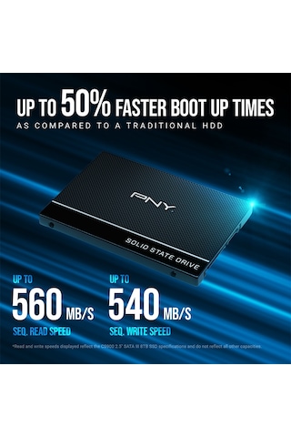 Pny Cs900 250gb 535/500mb/s 2,5" Sata3 Ssd Ssd7cs900-250-rb