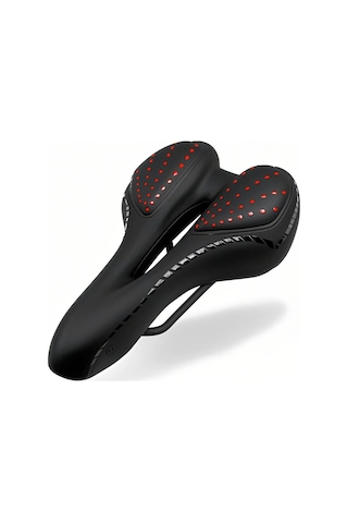 Yaozixa Kırmızı Jel Dolgulu Bisiklet Oturagi, Yumuşak Ve Konforlu, Dağ Bisikleti İçin Evrensel Kullanım, Silikonlu Kalın Tasarım Kırmızı