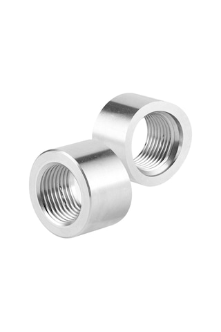 Wezone 2 Adet M18x1.5 İç Dişli Oksijen Sensörü Somunu, Paslanmaz Çelik Ss304, Motor Lambası Tamiri, Evrensel Araçlar İçin