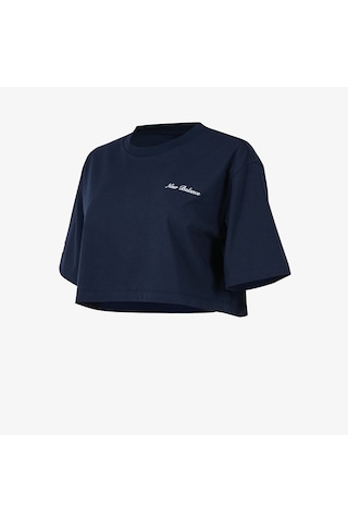 New Balance Lifestyle Kadın T-shirt Wnt1609-avı Lacivert