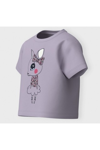Name It Nmfvilinse Ss Nreg Top Kız Çocuk T-shirt 13228157 Mor