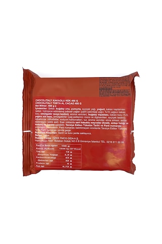 Chocolitaly La Bottega Della Torta Cocoa Cake - Kakaolu Kek 400 Gr