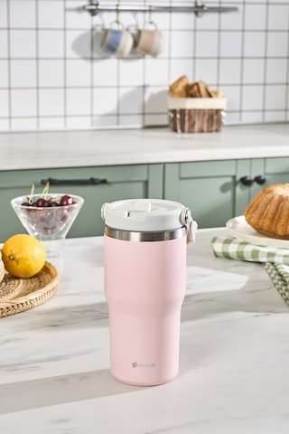Emsan Star Ice Pipetli Çelik Sızdırmaz Termos Pembe 550 Ml Pembe