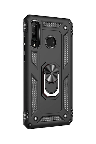 Huawei P30 Lite Yüzüklü Tank Kılıf Gold