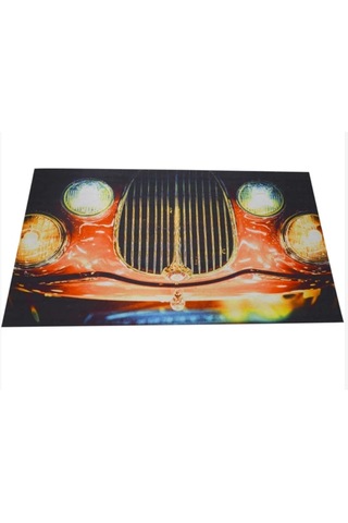 Araba Desenli Kauçuk İç Ve Dış Kapı Önü Paspası 40x70