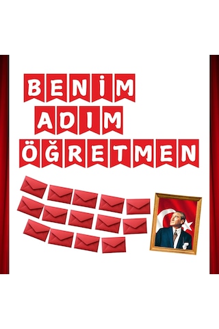 Benim Adım Öğretmen Öğretmenler Günü Pano Süsü