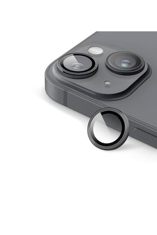 Apple Uyumlu iPhone 14 / 14 Plus İçin Ipg Kamera Lens Koruyucu - Uzay Grisi