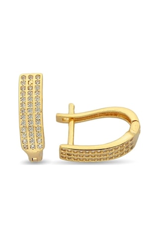 Kadın Sarı Altın Küpe Zküpe014