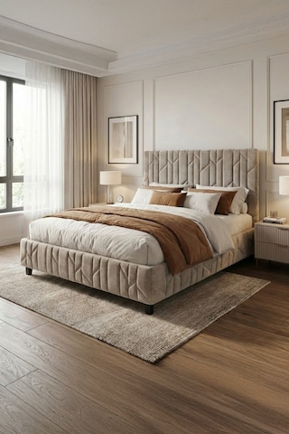 Hestia Çift Kişilik Sandıklı Baza Başlık Seti 160 x 200