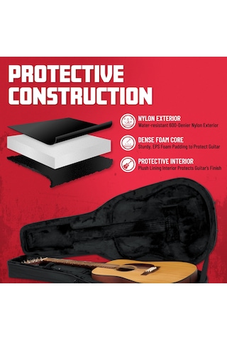 Gator Gl-dread-12 Sert Eps Strafor Hafif Kılıf 12 Telli Korkusuz Gitarlar İçin