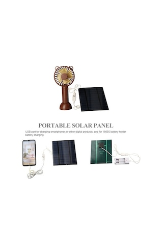 Besthome1 Taşınabilir 2.5w Güneş Şarj Cihazı - 5v Telefon Pil Şarjı