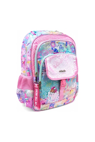 Chımola Graffıtı Pembe Sırt Çantası 18"