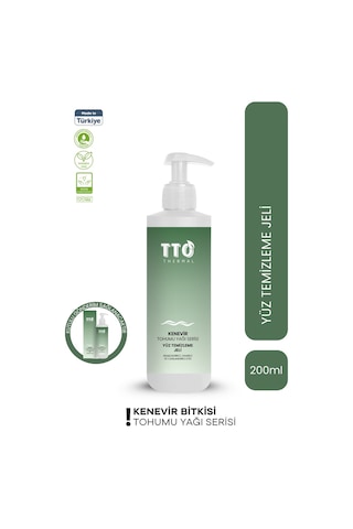 Tto Thermal Kenevir Bitkisi Tohumu Yağı Yüz Temizleme Jeli 200 ML