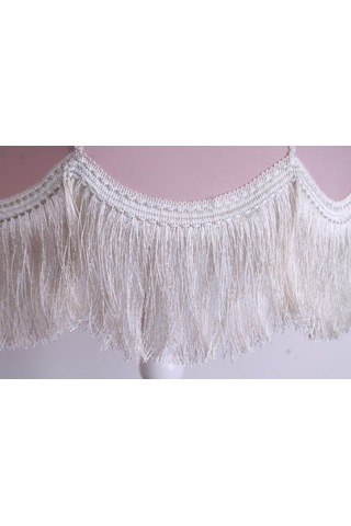 Kumaş Kaplama Ahşap Ayak Lambader Pudra