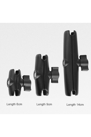 Gopro, Insta360, Djı Ve Diğer Aksiyon Kameraları İçin 6cm Biyel Sabit Motosiklet Montaj Tutucu Siyah Diğer Çok Renkli