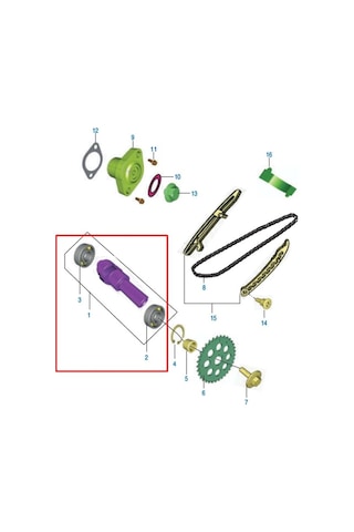 Bajaj Pulsar Ns 200 ,rs 200 Eksantrik Mili Tek Yivli Kam Mili Euro 3 2014-2017-arasmoto