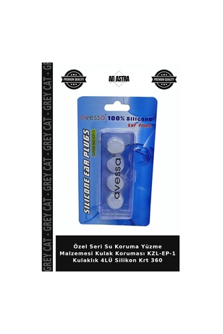 Özel Seri Su Koruma Yüzme Malzemesi Kulak Koruması Kzl-ep-1 Kulaklık 4lü Silikon Krt 360 Çok Renkli