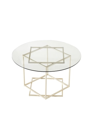 Shannel Gold Metal&cam Orta Sehpa