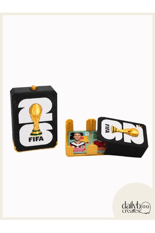 Fıfa World Cup 2026 Panini Sticker Uyumlu Futbolcu Sticker Koleksiyon Kutusu-siyah