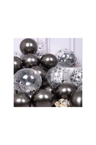 Siyah Konfetili Balon A