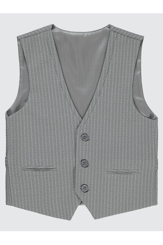 Civil Boys Erkek Çocuk Yelek 6-9 Yaş Gri Gri