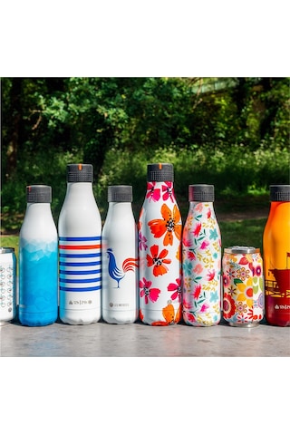 Les Artistes Paris Isı Yalıtımlı Çelik Termos Matara 500 ML Tiger Çok Renkli