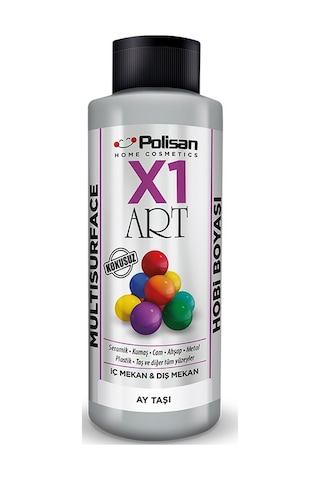 Polisan X1 Art Multisurface Hobi Boyası Ay Taşı 120 ml