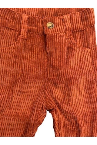 Erkek Bebek Fitilli Kadife Pantolon-13682 Tarçın