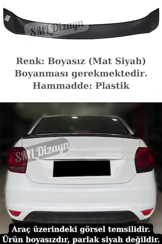 Renault Symbol Spoiler Sembol Bagaj Üstü Spoyler Kanat Boyasız