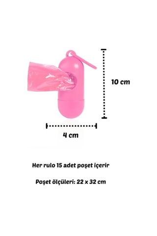 Bamm Bamm Kirli Bebek Bezi Çöp Poşeti Ve Çanta Boy Taşıma Çantası Pembe Çok Renkli
