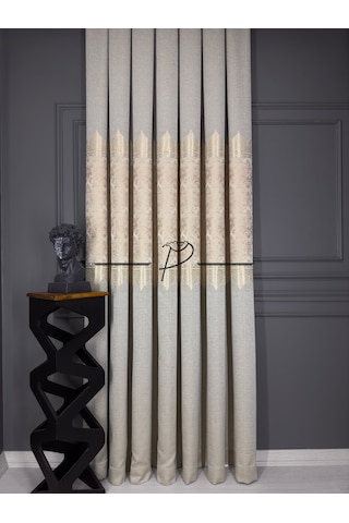 Fon Perde Pano Fonluk Nilo Desen - Krem